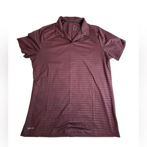Nike Men's Burgundy Polo Shirt